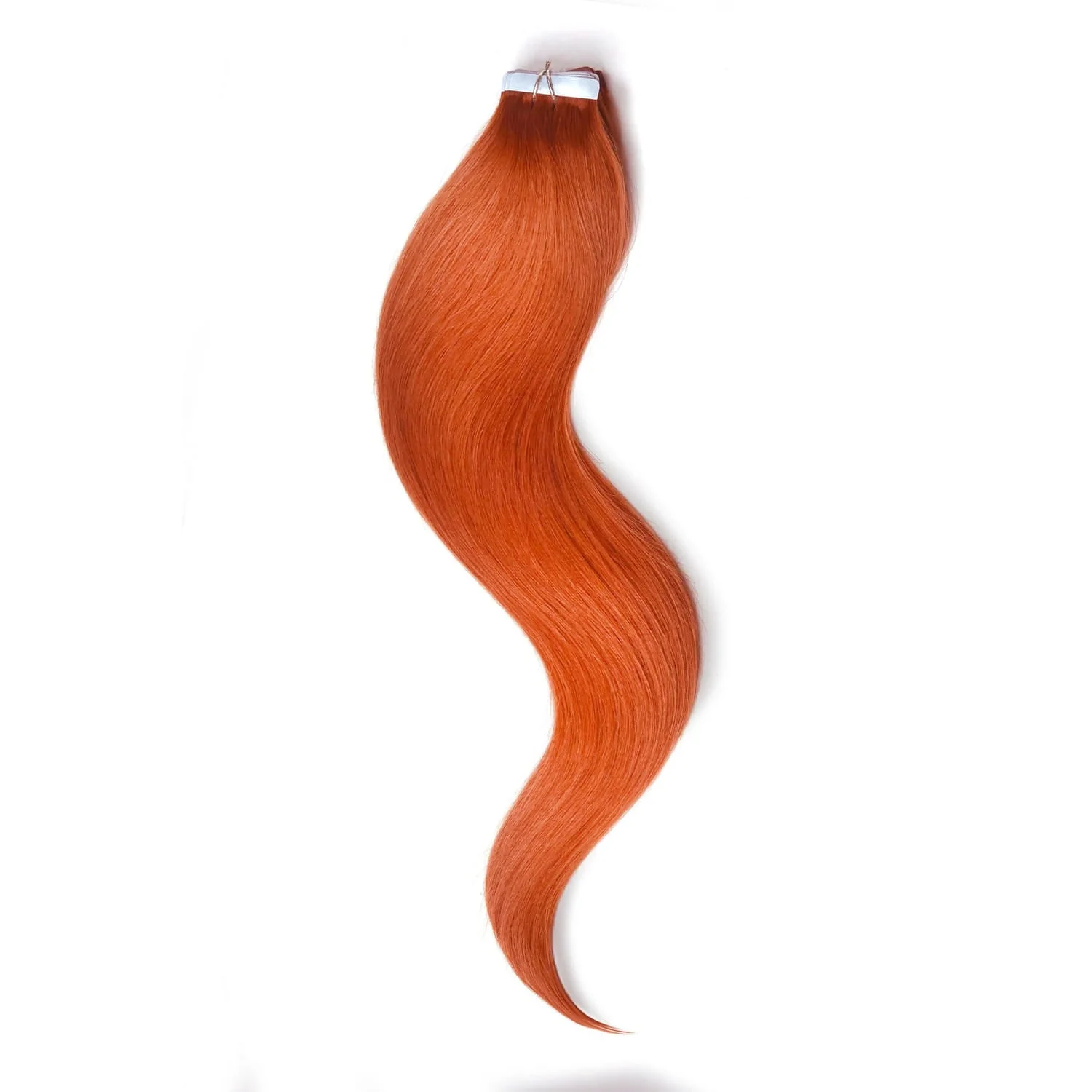 Tape in Remy Human Hair Extensions - Flaming Ginger (#350)