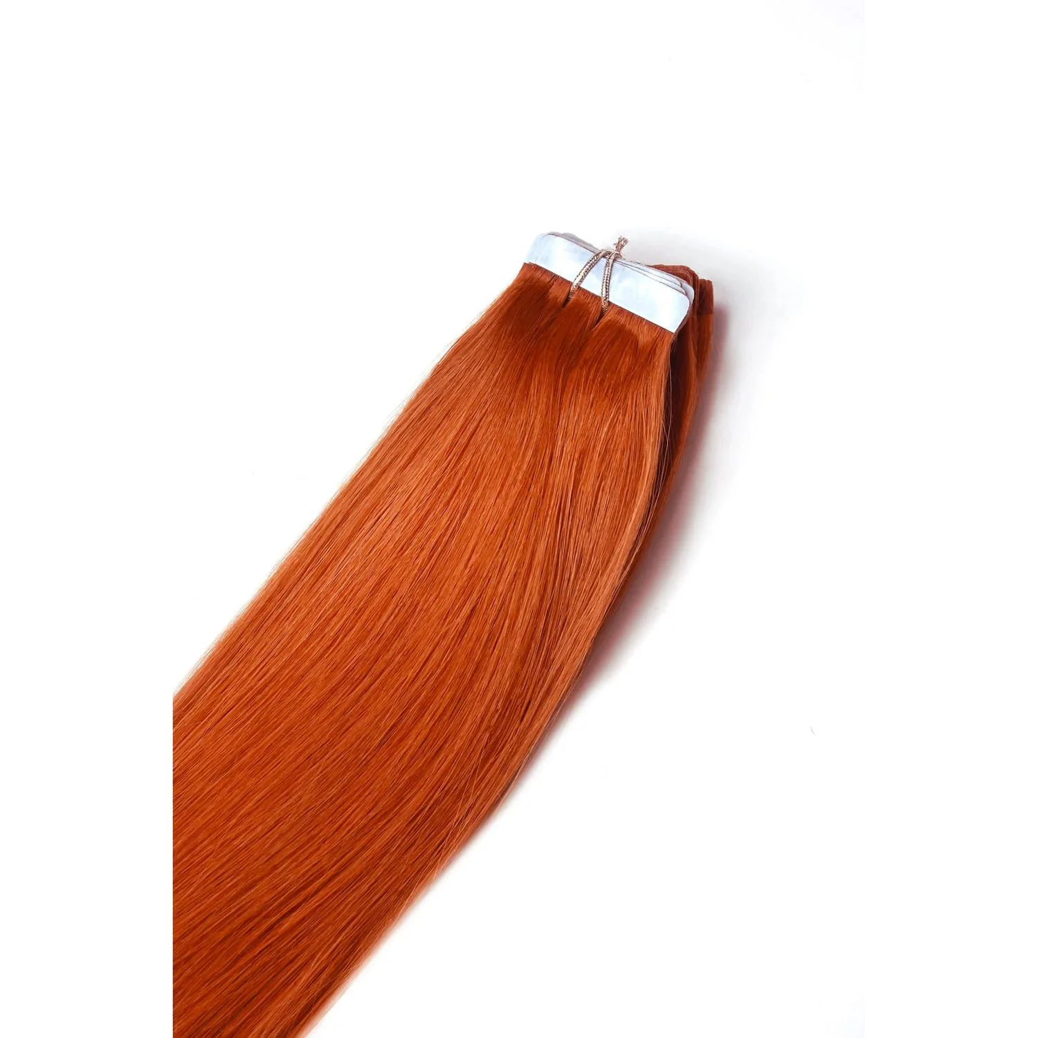 Tape in Remy Human Hair Extensions - Flaming Ginger (#350) - Image 2