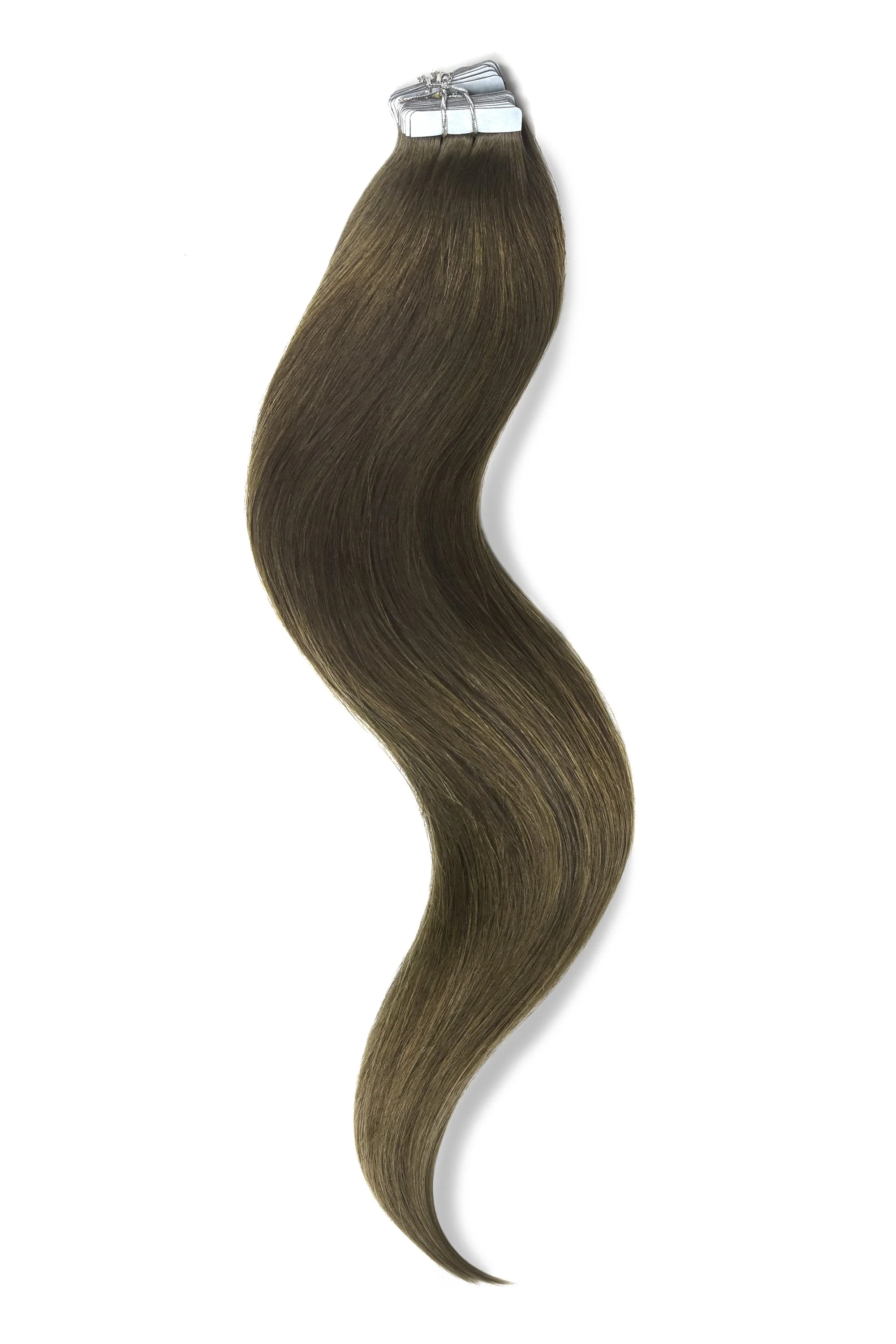 Tape in Remy Human Hair Extensions - Ash Brown (#9)