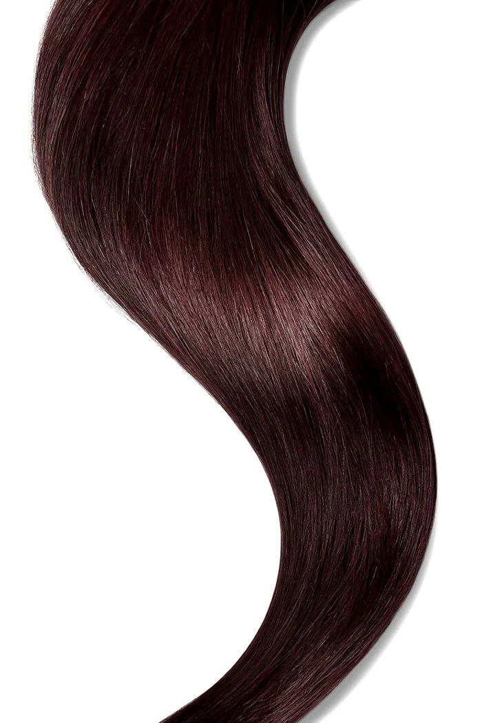 Tape in Remy Human Hair Extensions - Mahogany Red (#99J) - Image 3